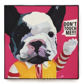 Dog Ronald McDonald หมา แมคโดนัลด์ รูปภาพ​ติด​ผนัง​ pop art สุนัข สัตว์เลี้ยง แต่งบ้าน ของขวัญ กรอบรูป รูปภาพ