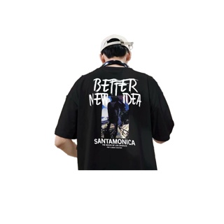 เสื้อยืดสกรีนลาย BETTER สีขาว สีดำ ราคาพิเศษ รุ่น ST07