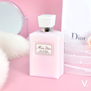 100% ของแท้ โลชั่นน้ำหอม มิสดิออร์ MISS DIOR POUR LE CORPS MOISTURIZING BODY MILK 200 ML ป้าย KING POWER