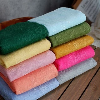 ผ้าลูกไม้ ปักลายดอกไม้ กว้าง 150 ซม. ยาว 3 เมตร สําหรับตกแต่งขอบขนตา
