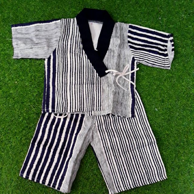 ชุดยูกาตะเด็ก ชุดญี่ปุ่นเด็ก อาเชียนประเทศญี่ปุ่น 8เดือน-7ปี  พร้อมส่ง ชุดยูกาตะ เสื้อ+กางเกง