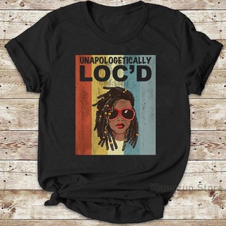 Unapologetically เสื้อยืดลําลอง ผ้าฝ้าย แขนสั้น พิมพ์ลาย Locd Locs สไตล์วินเทจ สําหรับผู้ชาย