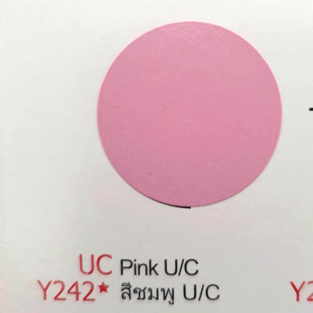 สีสเปรย์ซามูไร รถยามาฮ่า สีชมพู U/C เบอร์ UCY242 SAMURAI SPRAY Honda no. UCY242 Pink U/C 400ml