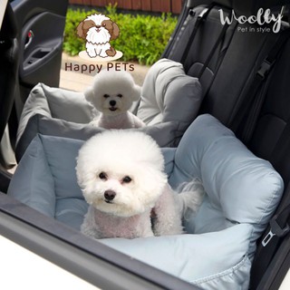 Happy PETs 🐶🚘 Pet car seat สุนัข เบาะสุนัข ที่นอนสุนัขในรถยนตร์มาพร้อมสายล็อคไม่ให้กระโดด