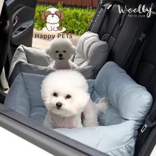 Happy PETs 🐶🚘 Pet car seat สุนัข เบาะสุนัข ที่นอนสุนัขในรถยนตร์มาพร้อมสายล็อคไม่ให้กระโดด