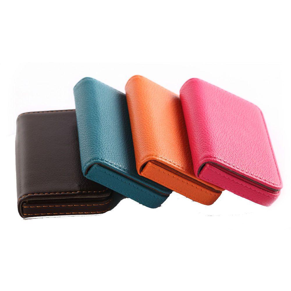 Qqmall กระเป๋าสตางค์ หนัง PU หลากสี เหมาะกับของขวัญ สไตล์นักธุรกิจ แฟชั่นสําหรับผู้ชาย และผู้หญิง