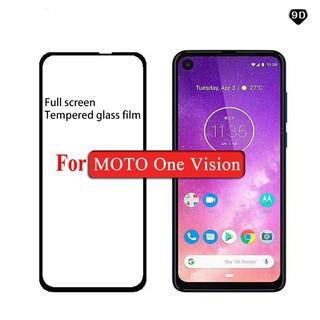 MOTOROLA ฟิล์มกระจกนิรภัยกันรอยแบบเต็มหน้าจอสําหรับ Motorola Moto One Vision Action P 40 P 50