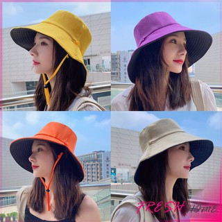 หมวกใส่ได้ "สองด้าน" หมวกกันแดดกลางแจ้ง  Double-sided sun hat