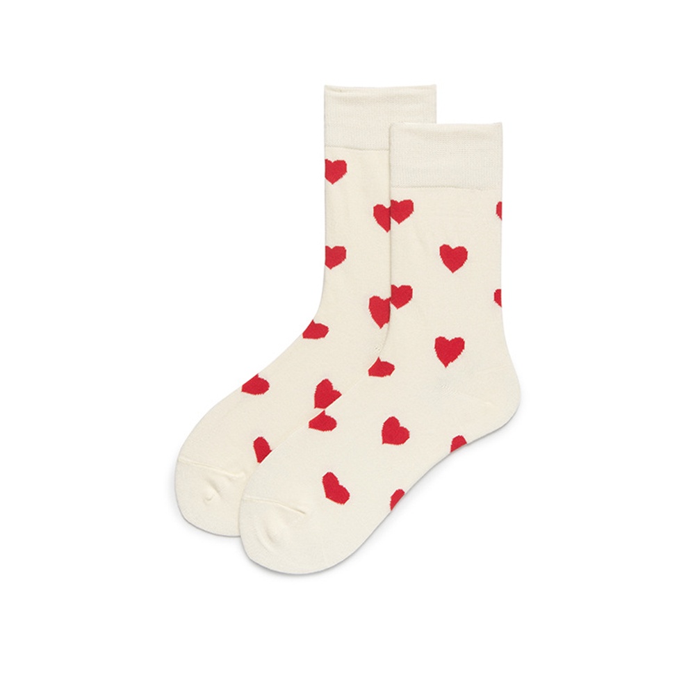 ถุงเท้าข้อกลาง ผ้าฝ้าย แฟชั่นสําหรับผู้หญิง - รูปที่ 2