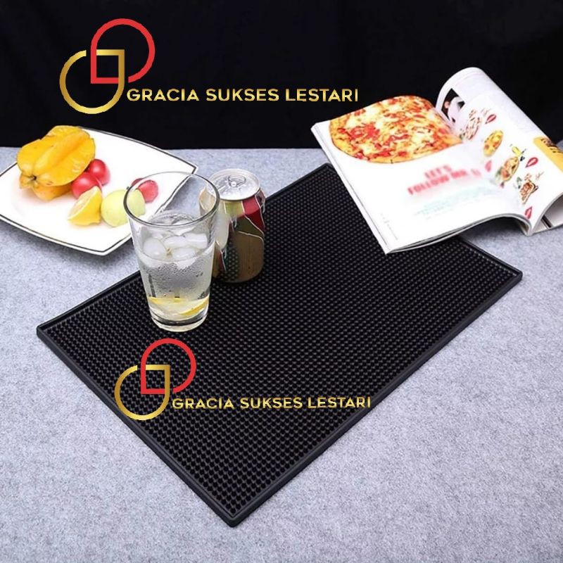 HJK Bar Mat Bartender Rubber Bar Spill Mat Coaster