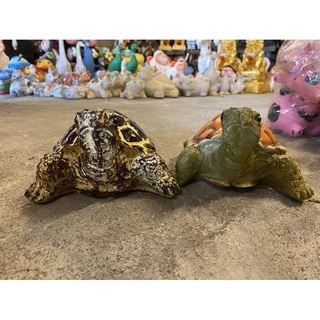 เต่าเรซินใหญ่🐢ตุ๊กตาแต่งสวน ตุ๊กตาแต่งบ้าน ทำจากเรซิน ขนาดกว้าง 16 cm ยาว 21cm