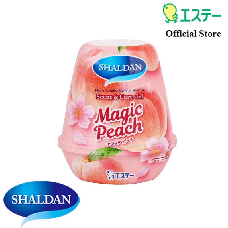 Shaldan Scent & Care Gel Air Freshener: Magic Peach เจลหอมปรับอากาศ กลิ่นเมจิกพีช