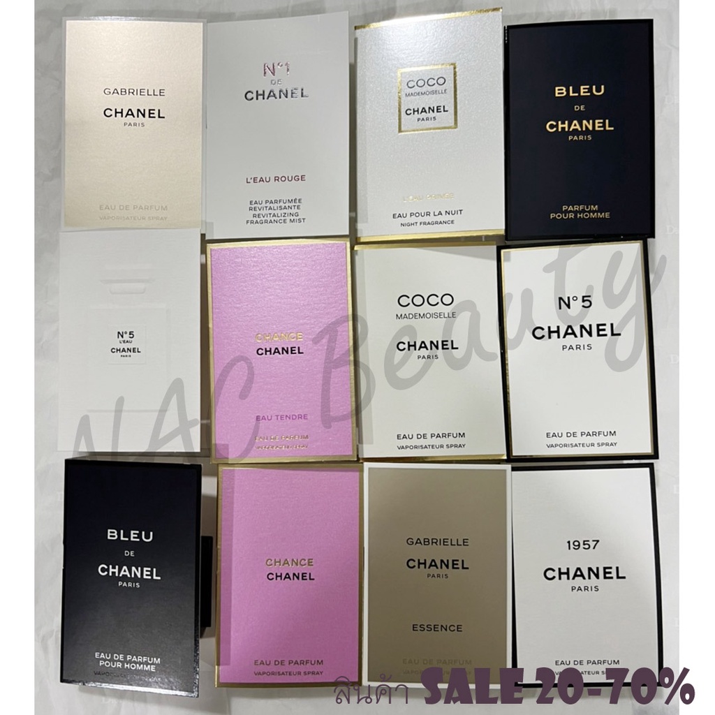 น้ำหอมแท้100_Chanel Chance EDP/ Chanel Coco Made/ Chanel Gabrielle/ Chanel Bleu/ Chanel N5/ Chanel Allure 1.5 ml Tester