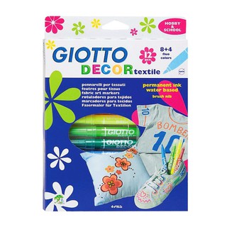 GIOTTO Decor Textile (ปากกาเมจิกเขียนผ้า)