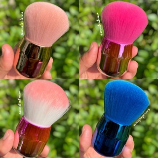 แปรงคาบูกิ ปัดแป้ง ปัดแก้ม แปรงพุ่มคาบูกิ​ Kabuki Brush ขนนุ่มสุดๆ งานดี พกพาสะดวก (พุ่มสั้น)