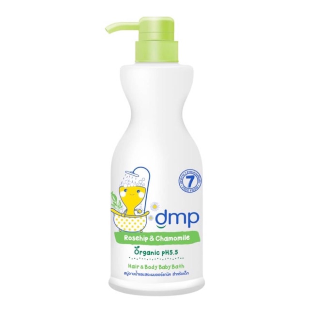 DMP☘️เดอมาพอน สบู่อาบน้ำและสระผมออแกนิค สำหรับเด็ก 480 ml.