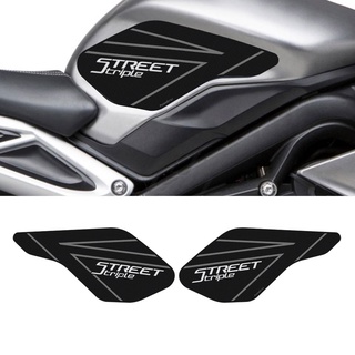 สติกเกอร์ติดด้านข้างถังน้ํามันรถจักรยานยนต์ สําหรับ Triumph Street Triple 2013-2022