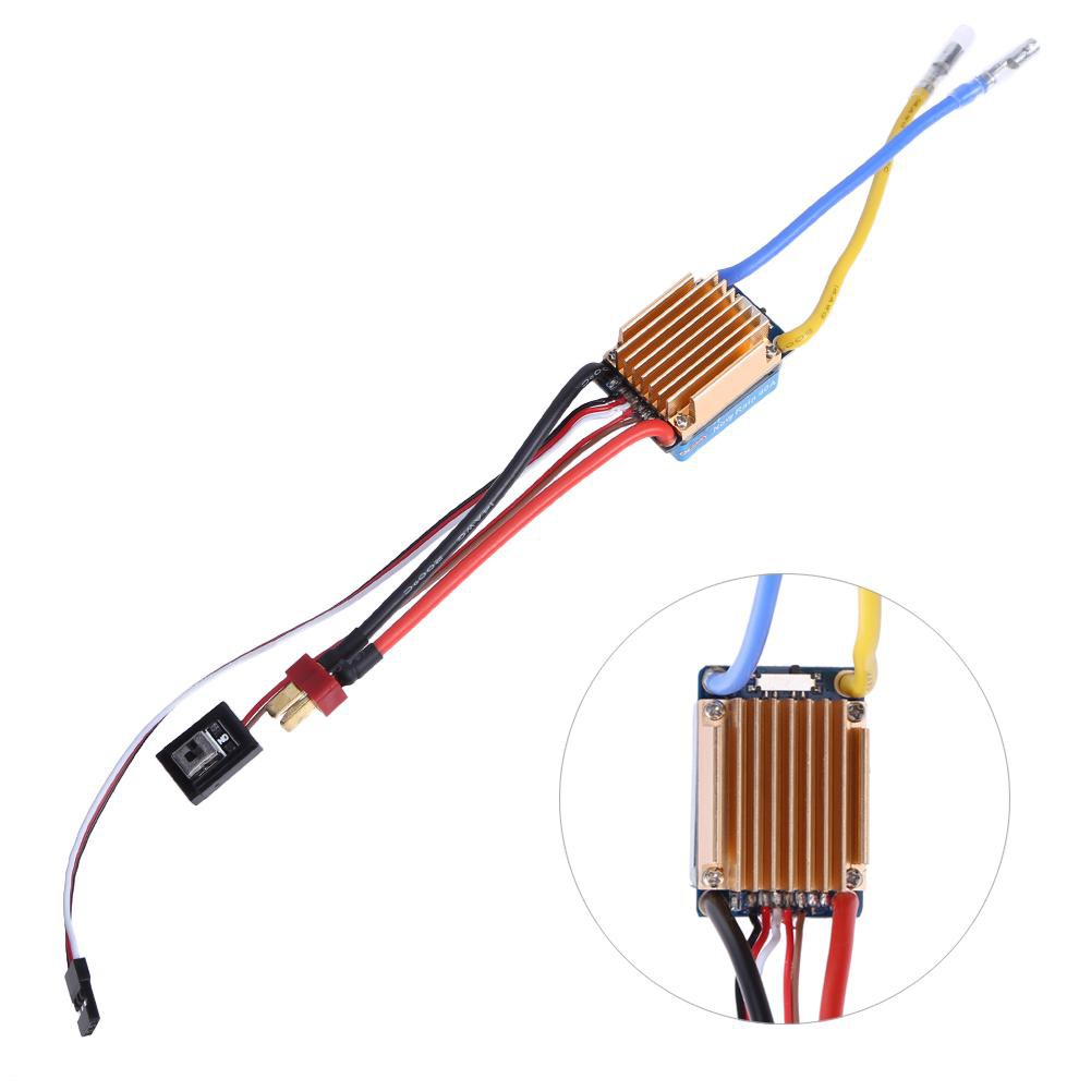 320A Brushed Esc อุปกรณ์ควบคุมความเร็วไฟฟ้ากันน้ําสําหรับรถบังคับวิทยุ