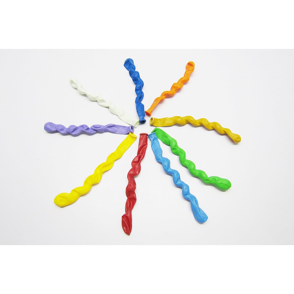 vip mart   ลูกโป่งทรงเกลียว 25 นิ้ว (100 ใบ)