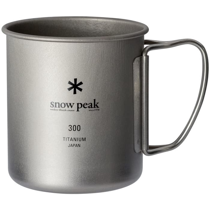 Snow Peak Titanium Single Mug / Lid 220 300 450 600ml แก้วไททาเนียม พร้อมส่ง