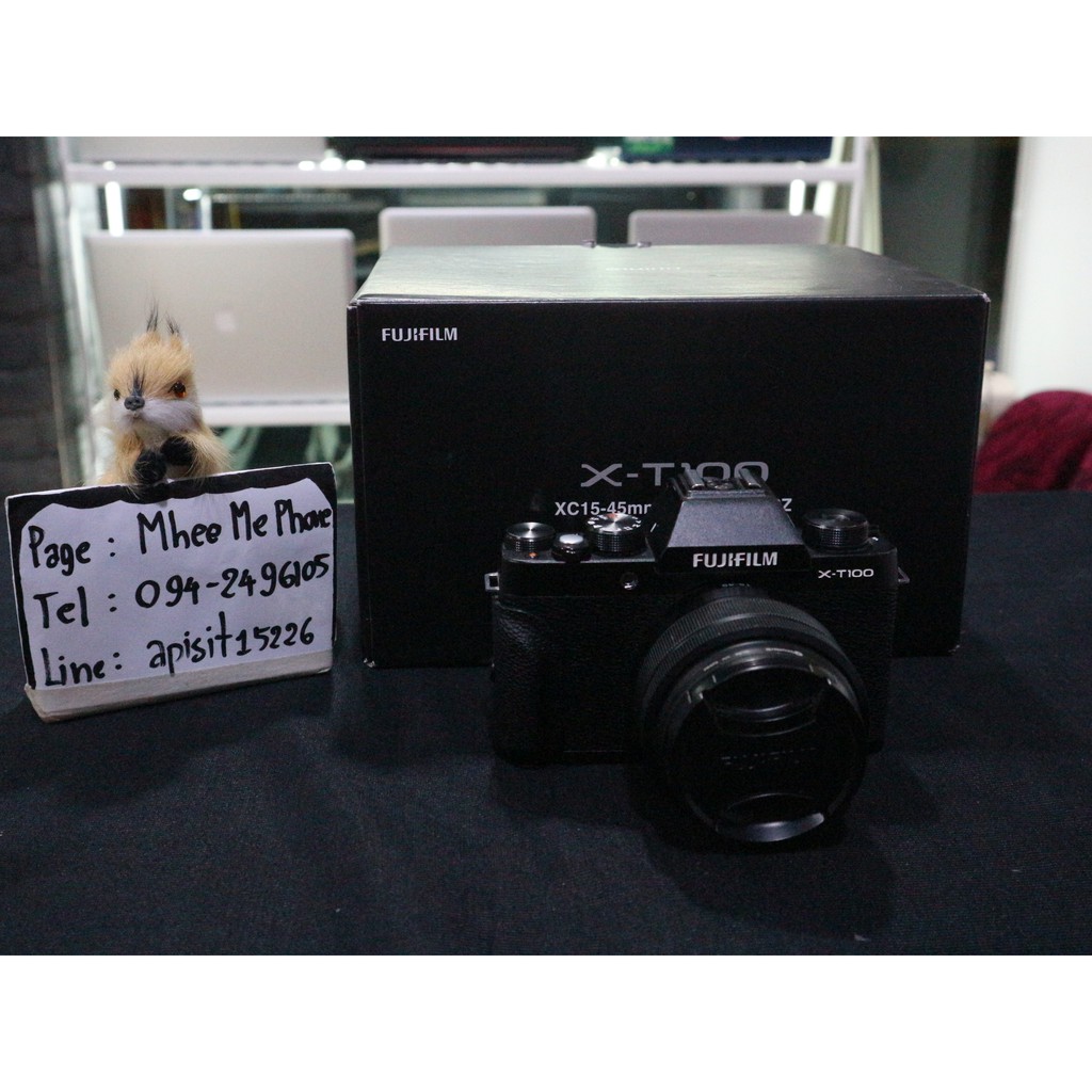 กล้อง Fujifilm X-T100 + Lens Fujinon XC 15-45mm f3.5-5.6 พร้อมกล่อง ประกันเหลือถึงปี 64