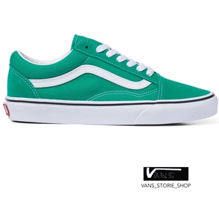 VANS OLD SKOOL PEPPER GREEN TRUE WHITE SNEAKERS สินค้ามีประกันแท้