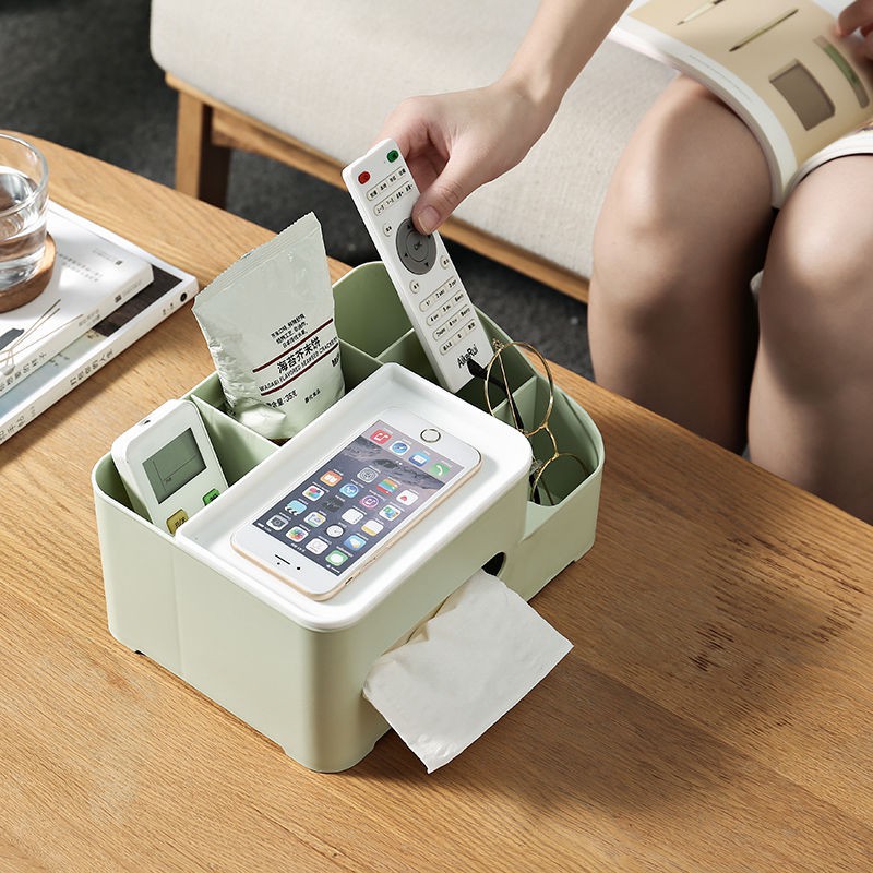 ♠♣ Tissue Box Desktop Storage Living Room Dining Coffee Table Nordic