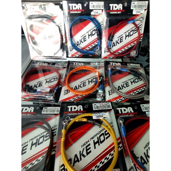 TDR สีดําคาร์บอน BRAKE HOSE CRF BRAKE HOSE KLX BRAKE HOSE ไวรัส