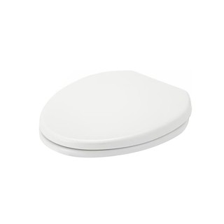 ฝารองนั่งพลาสติก C900561 ขาว ทรงกลมPLASTIC TOILET SEAT C900561 WHITE