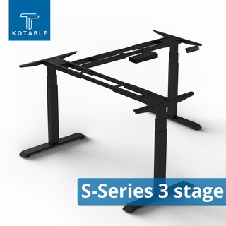 Kotable โครงขาโต๊ะปรับระดับไฟฟ้า L shape รุ่น S-Series 3 Stage