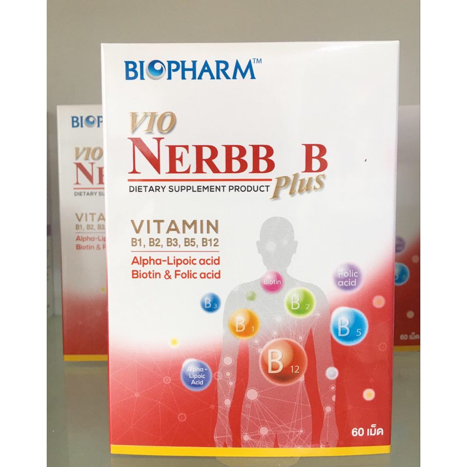 Biopharm Vio Nerbb-B Plus ไบโอฟาร์ม วีโอ้ เนิร์บ- บี พลัส 60 เม็ด ...