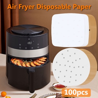 กระดาษรองอบ ทรงเหลี่ยม กระดาษรองหม้อทอด กระดาษซับน้ำมัน กระดาษรองอบ Airfryer อุปกรณ์สำหรับหม้อทอดไร้น้ำมัน