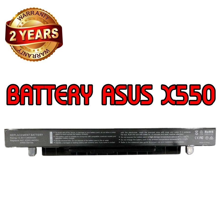 รับประกัน 2 ปี BATTERY ASUS X550 แบตเตอรี่ เอซุส X550A X452 K450L K450C X450 X450C A450CA