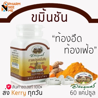 ขมิ้นชัน อภัยภูเบศร 60 แคปซูล ของแท้ 100% (tumeric)