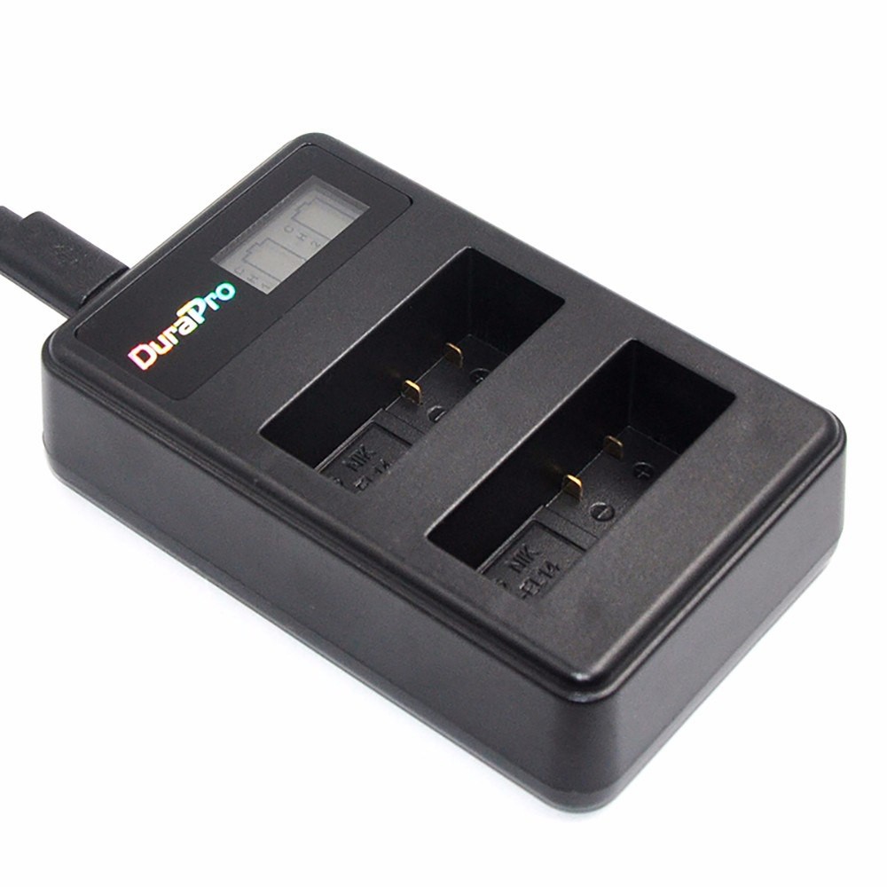 ที่ชาร์จแบต LCD DAUL CHARGER EN-EL14 SMALL สำหรับกล้องNikon D5200 D5600 D3100 D3200 D3400 D5100 P700