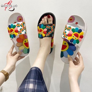 QiaoYiLuoรองเท้าแตะแฟชั่นสตรี  มีให้เลือก 2 สี
