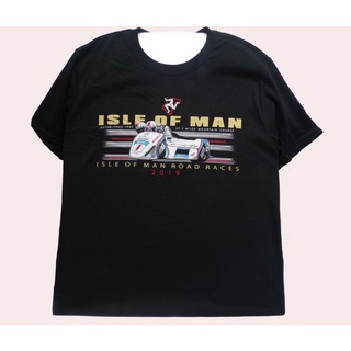 เสื้อยืด ผ้าฝ้าย พิมพ์ลายโลโก้ Isle of Man Race Racing Side Car KCblnl17HLaenh58 สําหรับผู้ชายSize S-5XL