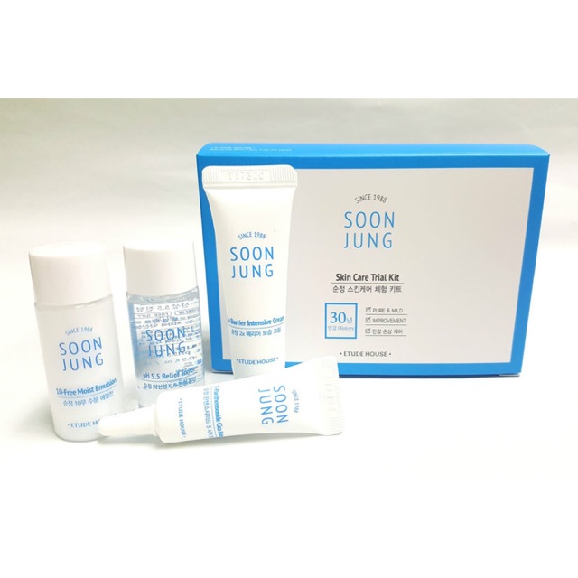 Etude Soon Jung Skin Care Trial Kit (4items)