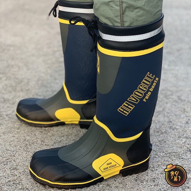 Safety Boots/รองเท้าบูทเซฟตี้หัวเหล็กและพื้นเหล็ก งานสวย คุณภาพดี วัสดุหนาทนทาน รองเท้าบูทเซฟตี้กันกระแทก รองเท้าบูทเซฟต
