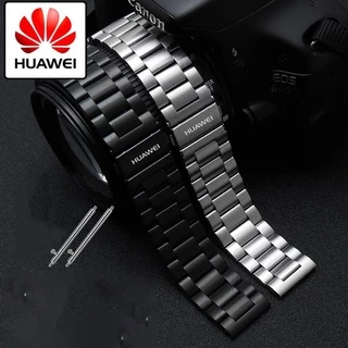HUAWEI watch3/3pro/GT2 Pro/GT2 GT3 GT5pro46mm43mm42mm /GT Runner/GT4GT5 GT6/GT2e/GT1 สายสแตนเลส 20mm22mm สร้อยข้อมือธุรกิจผู้ชาย