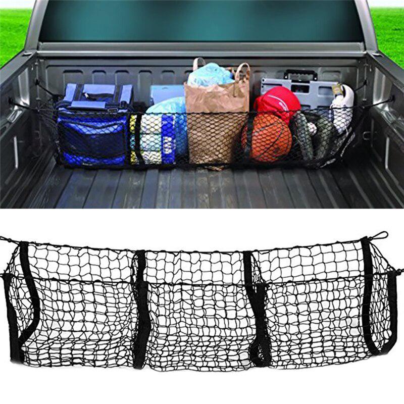 1Pc Multifunctional Mesh Storage Bag Net Pocket Holder Automobile Car Organizer