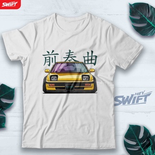 [COD]เสื้อยืด พิมพ์ลาย Honda Prelude mk3 สีเหลืองS-5XL