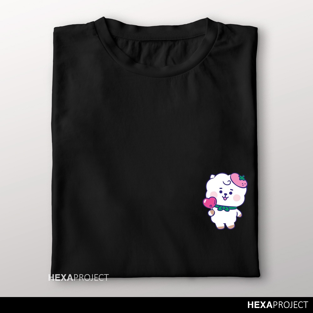 Kpop BTS BT21 RJ เสื้อยืด Distro เกาหลี