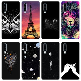 เคสสำหรับ Huawei P30 Case Silicone Back Cover Soft Casing Huawei P30 HuaweiP30 cartoon TPU เคส