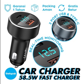 [ใส่โค้ด HHRK3YX ลดอีก 35บ.]หัวชาร์จรถRemax RCC215 Car Charger Dual Port 58.5 W หัวชาร์จรถ 2 ช่อง / Type-C PD 36W + USB