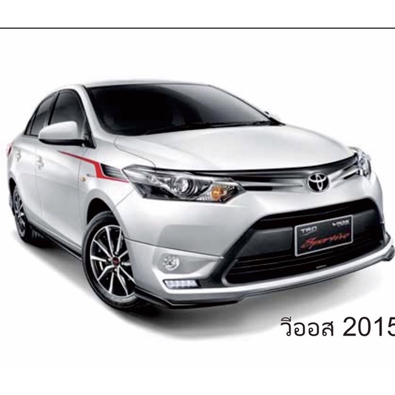 สติ๊กเกอร์* TRD sportivo ติดข้างไฟหน้า Toyota VIOS ปี 2015 ขนาด 8 x 120 cm ราคาต่อชุดมี 2 ข้าง