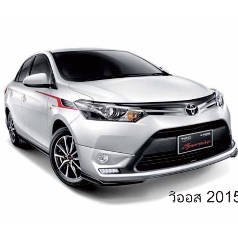 สติ๊กเกอร์*ลายข้าง TRD sportivo ติดข้างไฟหน้า Toyota VIOS ปี 2015 ขนาด 8 x 120 cm ราคาต่อชุดมี 2 ข้าง