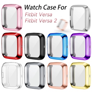 เคสป้องกัน สําหรับ Fitbit Versa 2 / Versa TPU เคสกันกระแทก พร้อมตัวป้องกันหน้าจอ อุปกรณ์เสริมสมาร์ทวอทช์