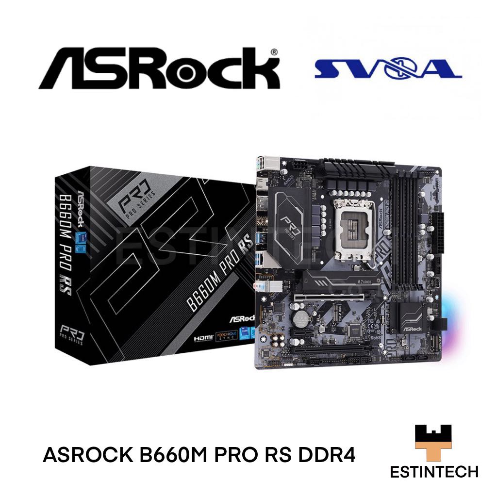 Mainboard(เมนบอร์ด) 1700 Asrock B660M PRO RS DDR4 ของใหม่ประกัน 3ปี