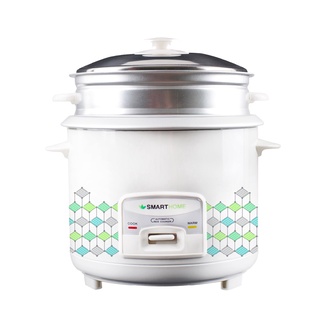 SMART HOME RICE COOKER หม้อหุงข้าวพร้อมซึ้งนึ่ง ขนาด 1.8 ลิตร รุ่น SRC-1812